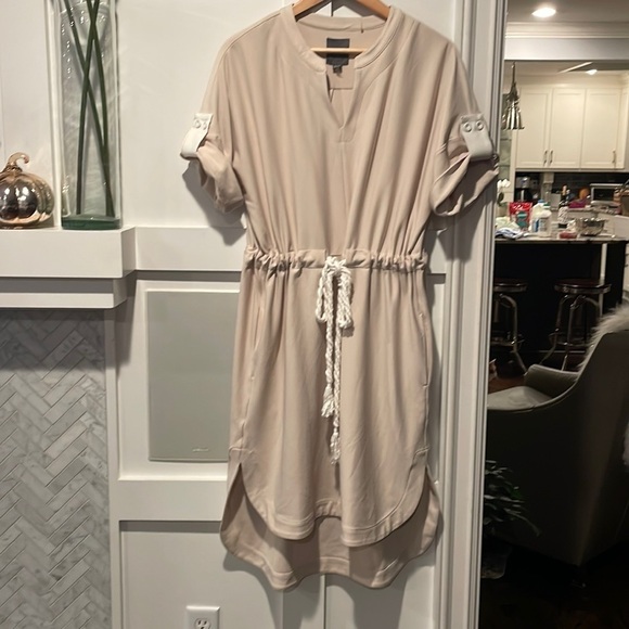 LYSSE Saffron Dress In Bone Crepe - Picture 2 of 8